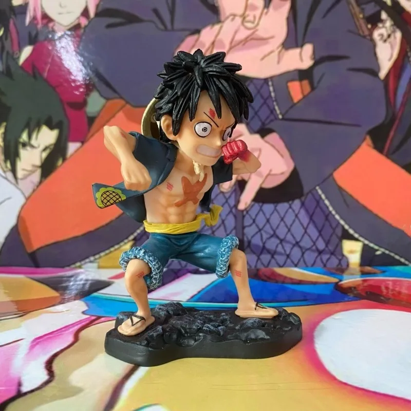 Bandai – figurine de dessin animé une pièce, modèle d'action Luffy, cadeau d'anniversaire, châssis de bureau, poupée, ornements, Collection de Transformation