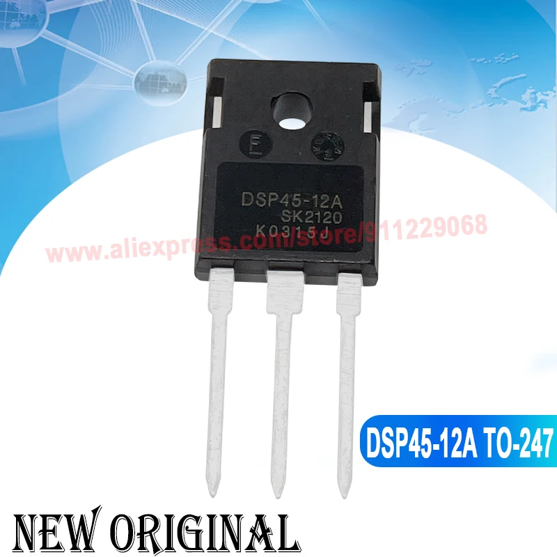 (5 Pieces) IXGH15N120B2D1 TO-247 1200V 30A / RURG5060 600V 50A / MUR3040 400V 30A / DSP45-12A 1200V 45A TO-247 