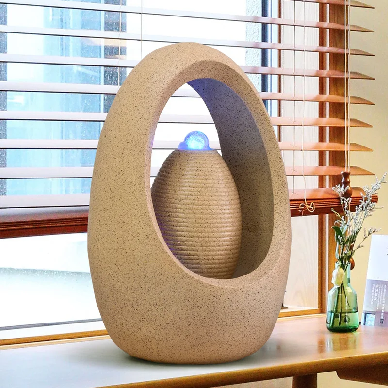 Rockery running water fountain lucky humidifier living room office lucky floor ornament water feature