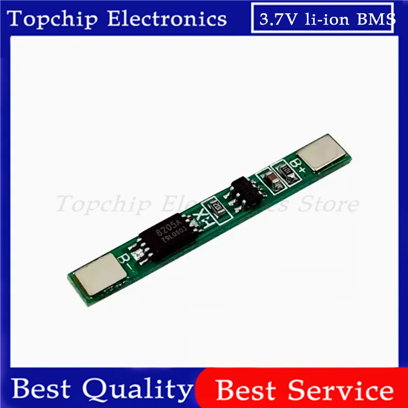 10 Stück 1S 3,7V 3A Li-Ion BMS PCM Batterieschutzplatine PCM für 18650 Lithium-Ionen-Li-Batterie