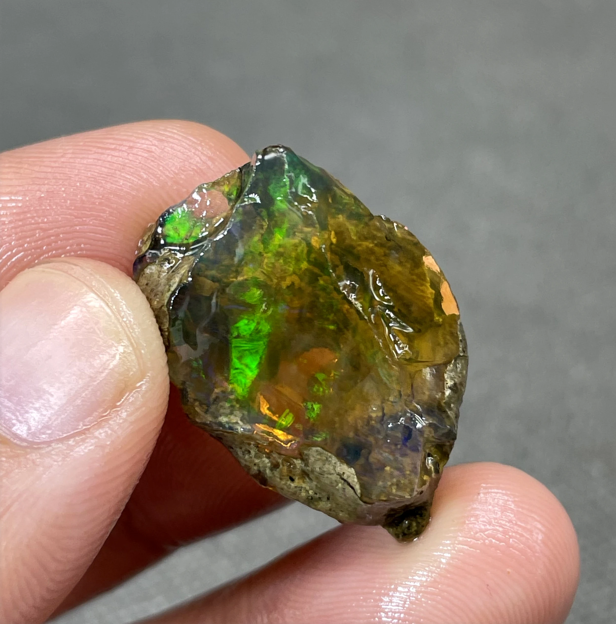 

BEST COLOR! 5g natural rare color Ethiopia water Opal gem mineral specimen stones and crystals healing crystals quartz