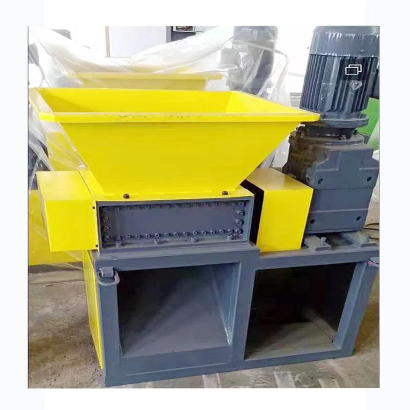 

Double Shaft Plastic Shredder Garbage recycling machinery Crushing PLC Small recycling machinery