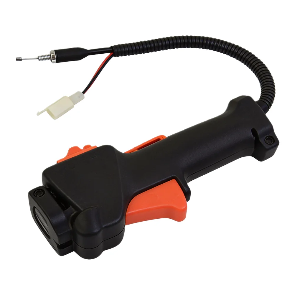 Throttle Cable and Handle with Trigger Switch Compatible with 26mm Pipe Multi Tool Brush Cutter Replacement Part