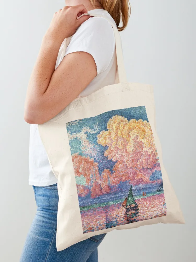 Favourite Artist - Paul Signac - The Pink Cloud Tote Bag hand bags Gift bags Women's bags