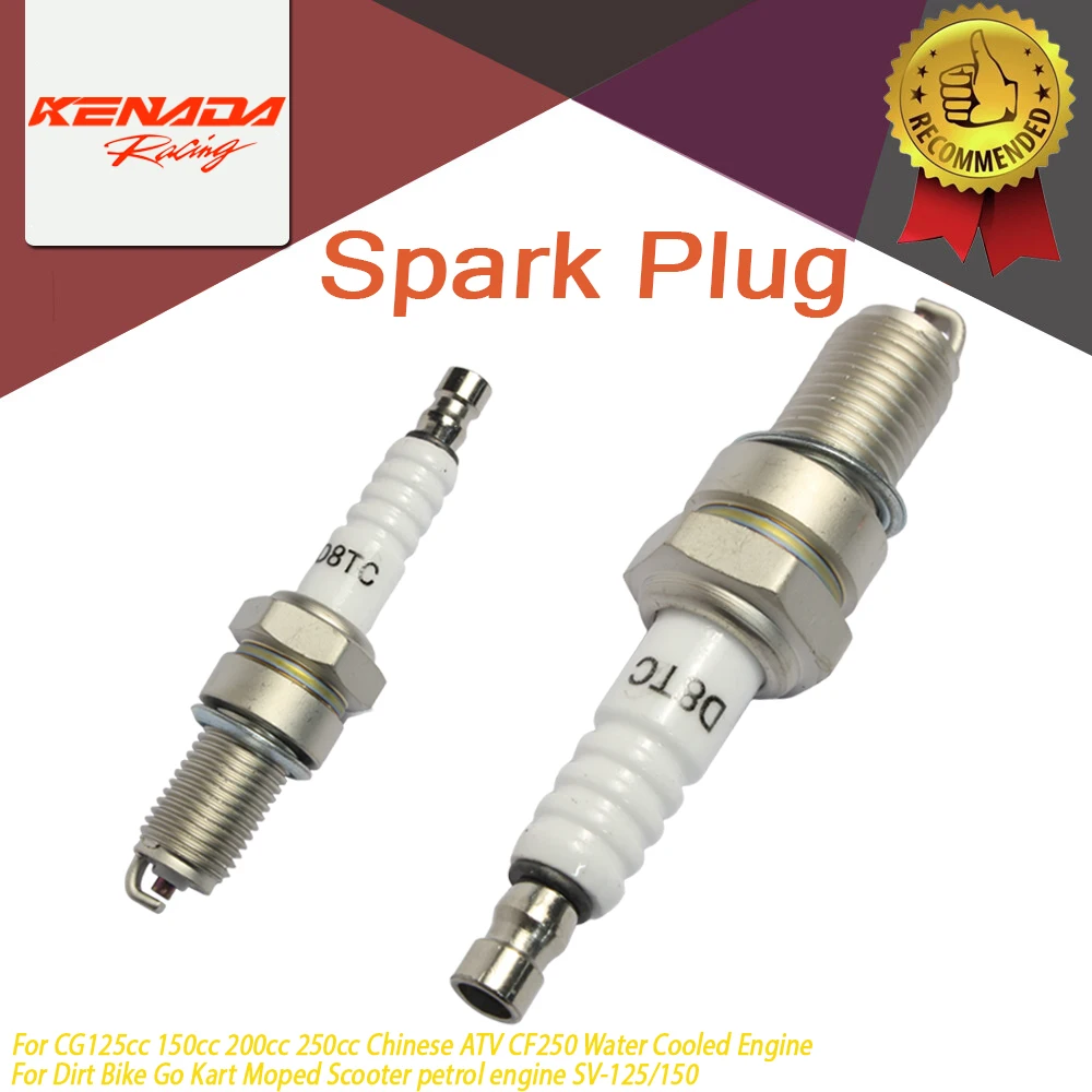 

Universal Spark Plug for Motorcycle ATV Dirt Bike 125-250cc Petrol Engine, Quality for Racing Modification & Power Improvement