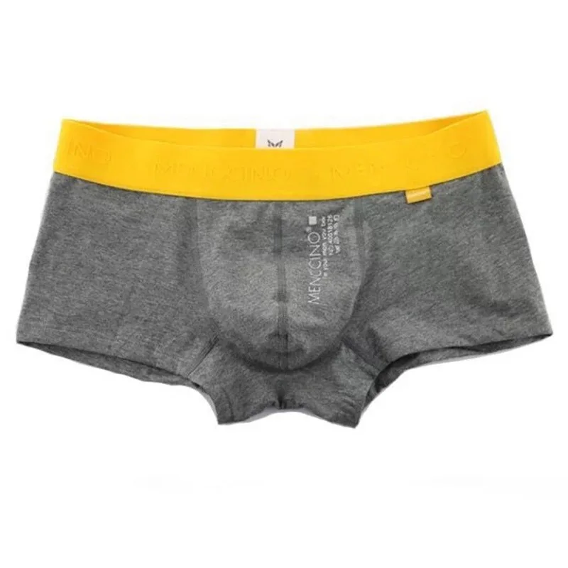 Mens Cotton Underwear Low Waist Boxer Shorts Breathable U Convex Pouch Comfortable Underpants M XXL Ropa Interior De Algodon