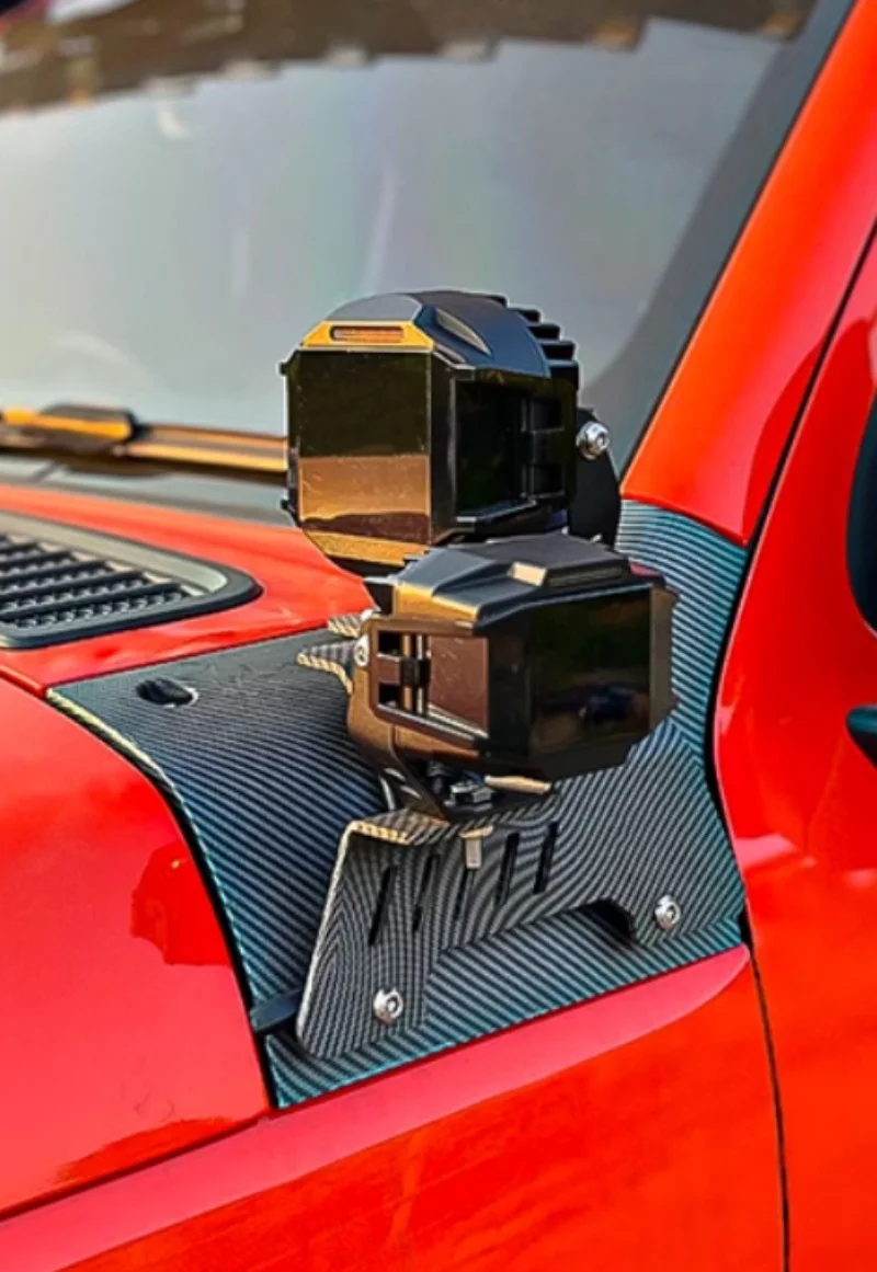 Car A-pillar Bracket Fit for GWM Tank 300 Modified LED Auxiliary Light Cover A-pillar Spotlight Bracket Car Exterior Accessories