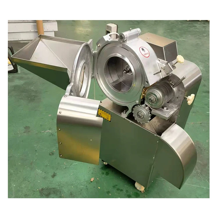 Electric Carrot Potato Pepper Mushroom Broccoli Automatic Root Vegetable Industrial Cube Slicer