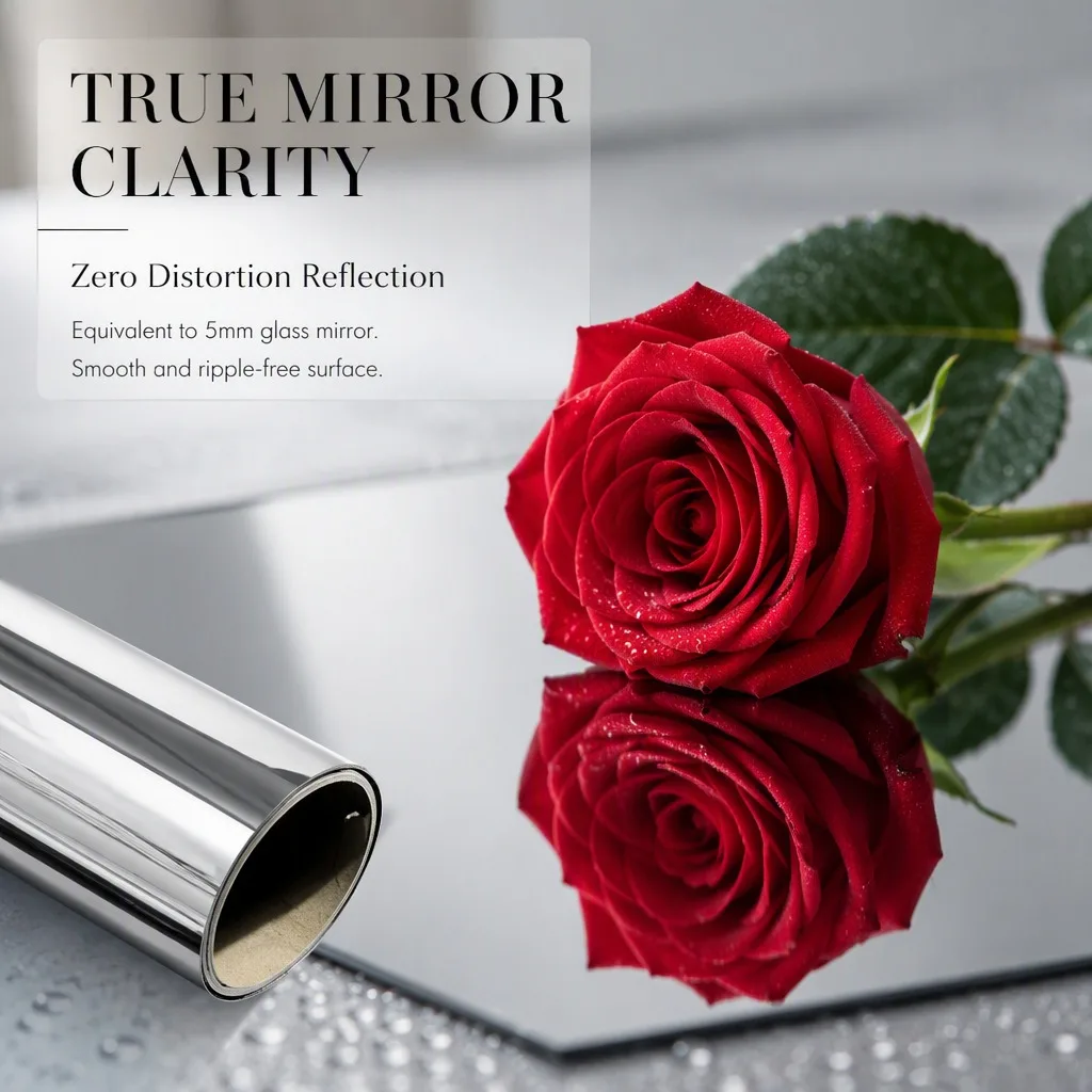 One Way Privacy Window Film Self Adhesive Daytime Mirror Reflective UV Blocking Heat Control Window Tint for Home Office