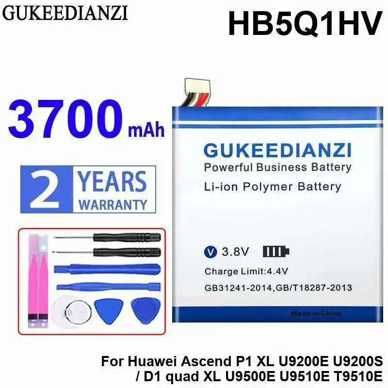Аккумулятор мобильного телефона HB5Q1HV 3700 мАч высокой емкости для Huawei Ascend P1 XL U9200E U9200S D1 Quad U9500E U9510E T9510E Аккумулятор мобильного телефона HB5Q1HV 3700 мАч высокой емкости для Huawei Ascend P1 XL U9200E U9200S D1 Quad U9500E U9510E T9510E