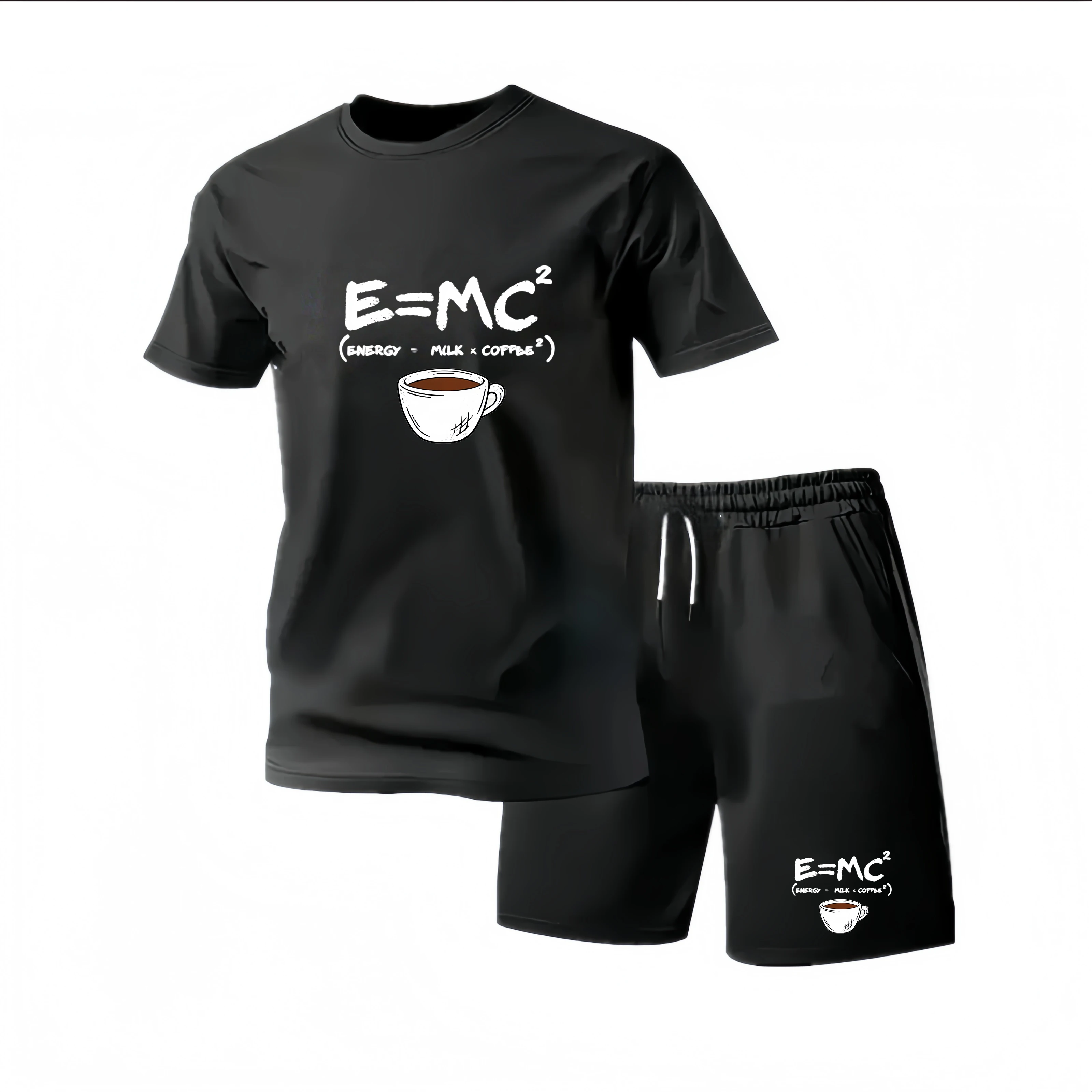 Nouvel ensemble de sport d'été pour homme : survêtement deux pièces tendance, idéal pour le fitness, la course et les loisirs, séchage rapide, manches courtes et short