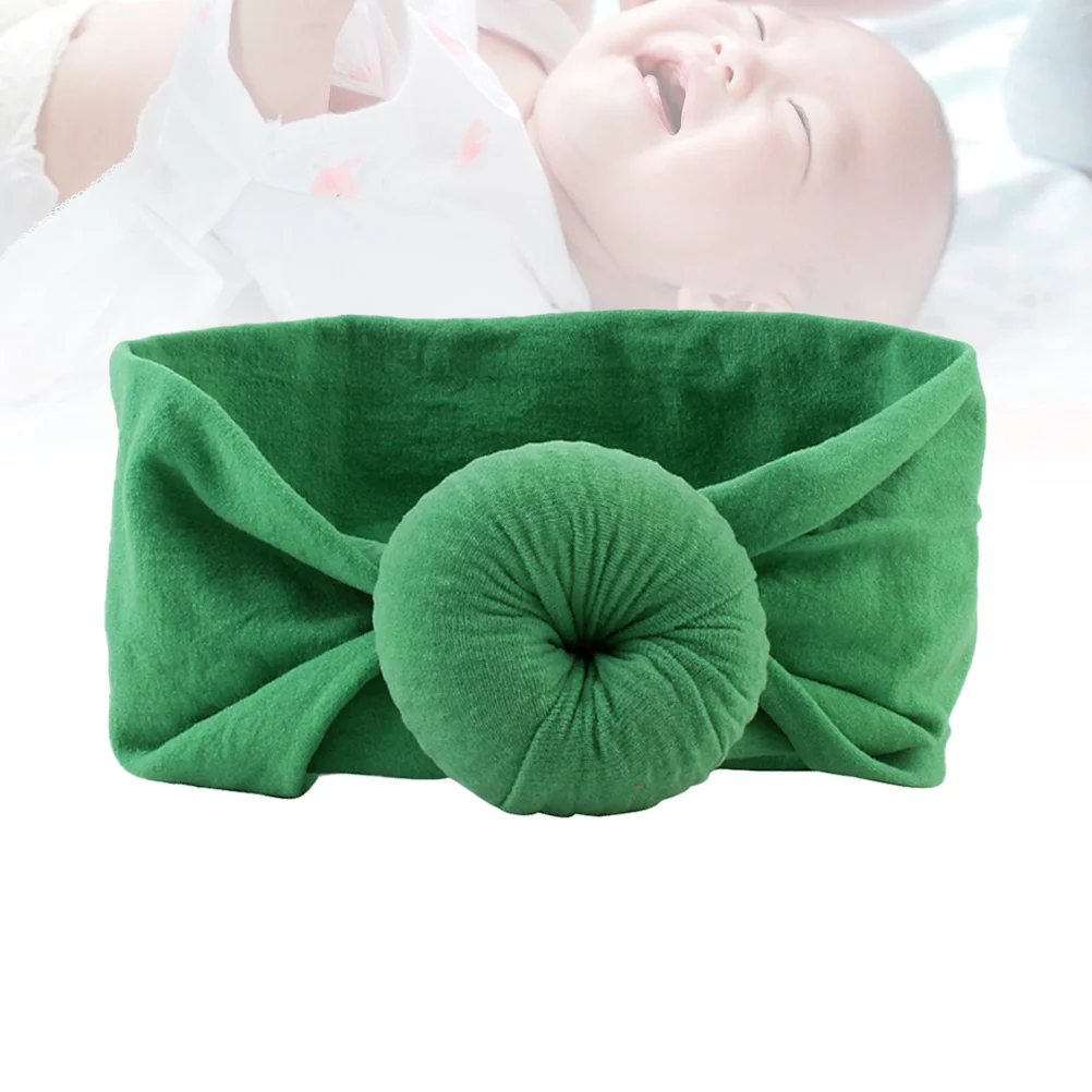 

Baby Headband Cotton Stretchy Soft Infant Toddler Hair Band Deep Green Baby Hair Accessories for Weddings Birthday Photography