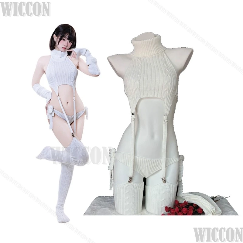 

Anime BOCCHI THE ROCK Cosplay Gotoh Hitori Costume Women Sexy Black Sweater Bodysuit Bunny Girl Underwear Christmas Customized