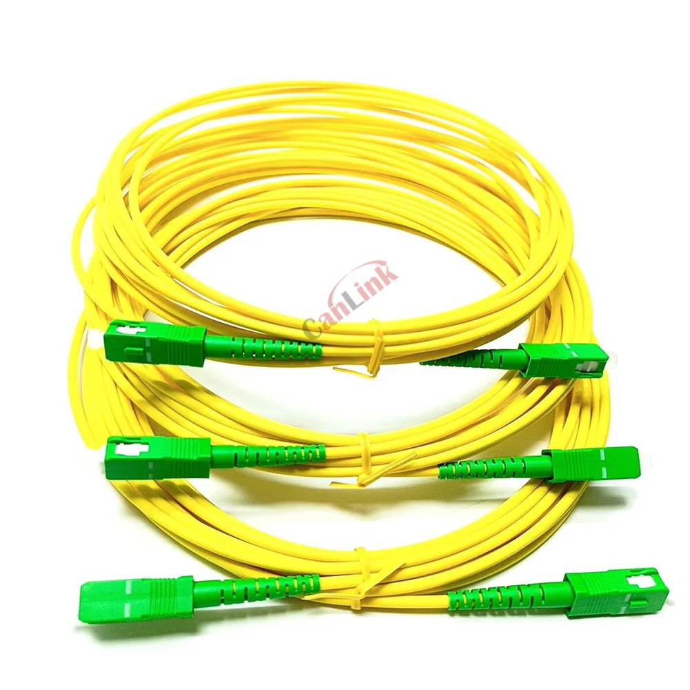 10PCS Fiber Optic SC/APC-SC/APC FTTH patch cord Single Mode Indoor Patch Cord Extension Cable 1M/2M/3M/5M jumper with adaptor - Image 6