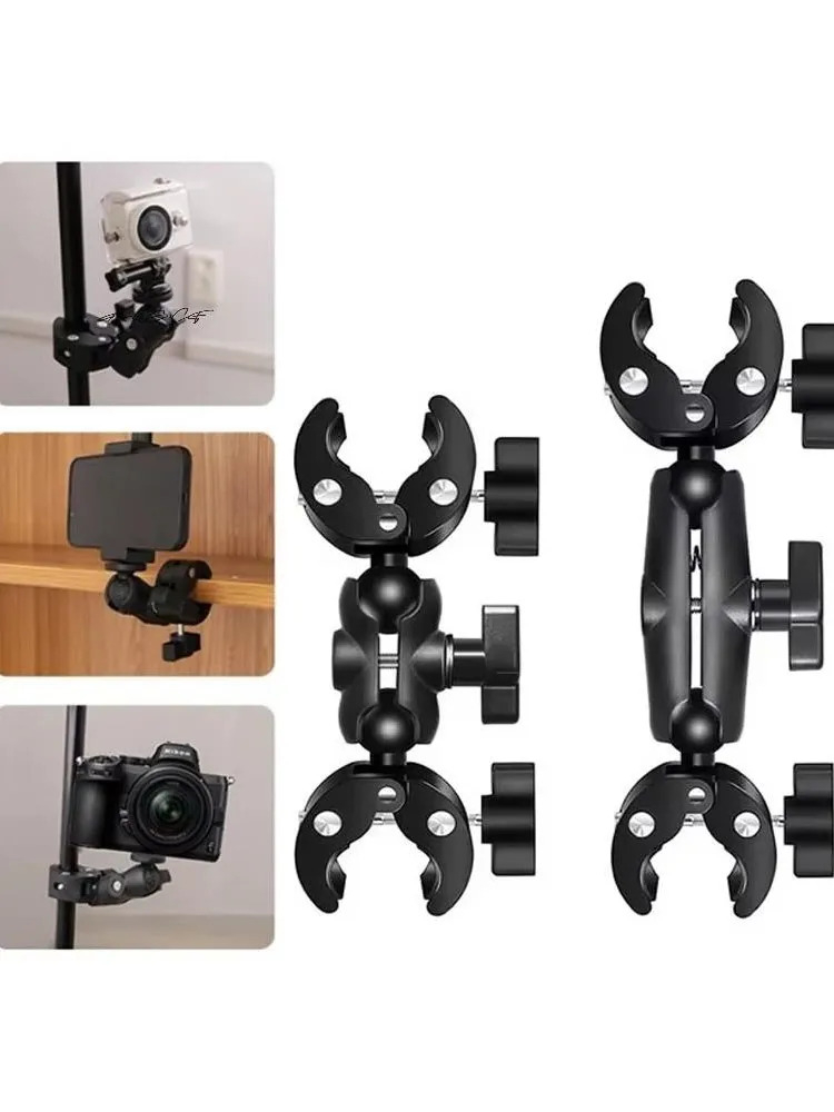 AliExpress BRYNTHORX Universal Camera Double Clip Sports Camera Crab Clamp Motorcycle Bicycle Handlebar Clip Bracket For GoPro 13 12 Insta360 X3 DJI