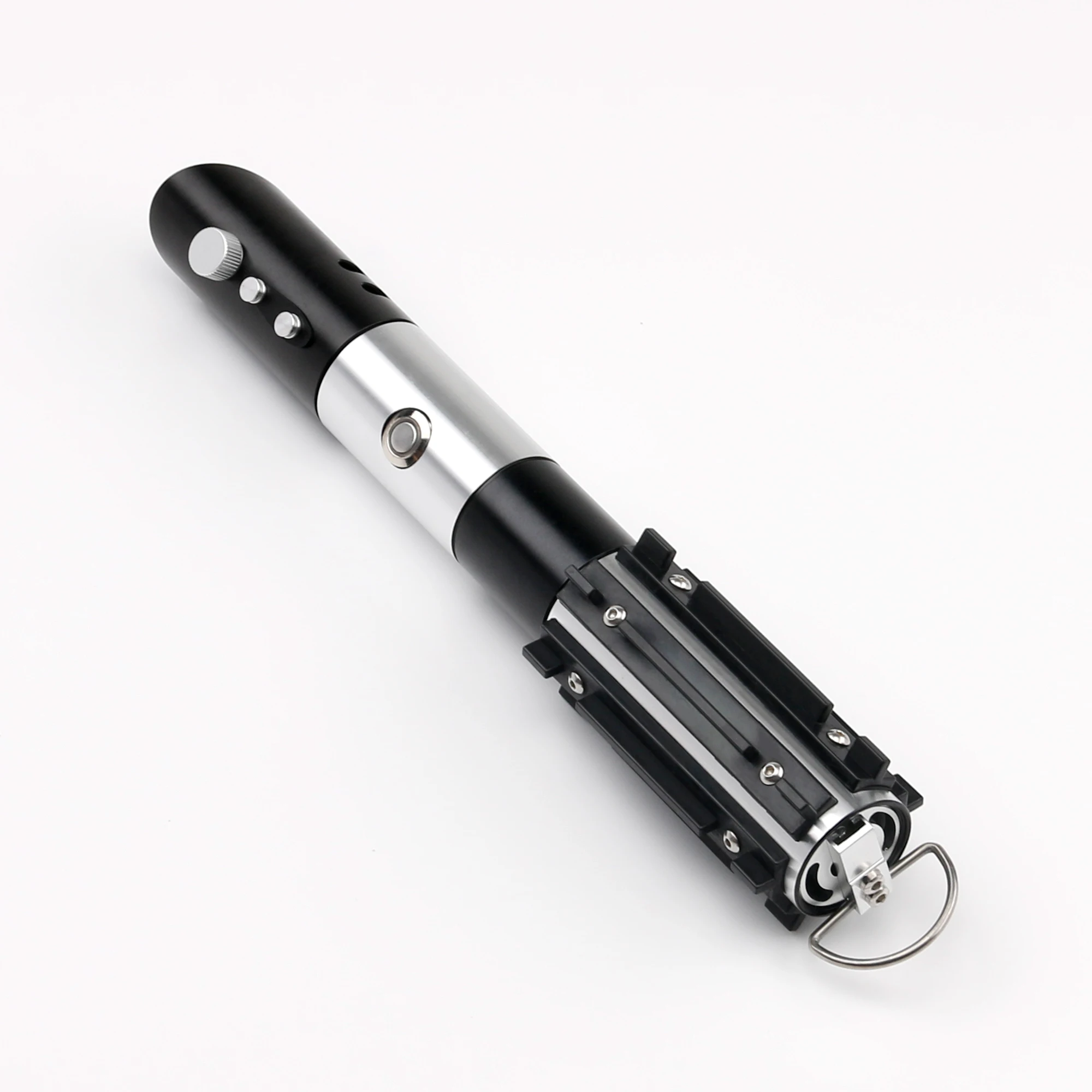 TXQSABER-Sable de luz RGB para niños, espada láser Jedi para duelo pesado de NeoPixel, Soundfonts oscilantes suaves, Flash en Clash