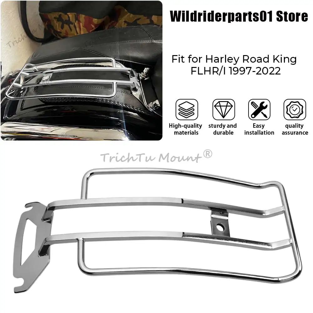 

Motorcycle Detachable-style luggage rack Chrome Heavy Duty Metal For Harley Electra Glide Ultra Limited CVO/SE FLHTKSE 2014-2021