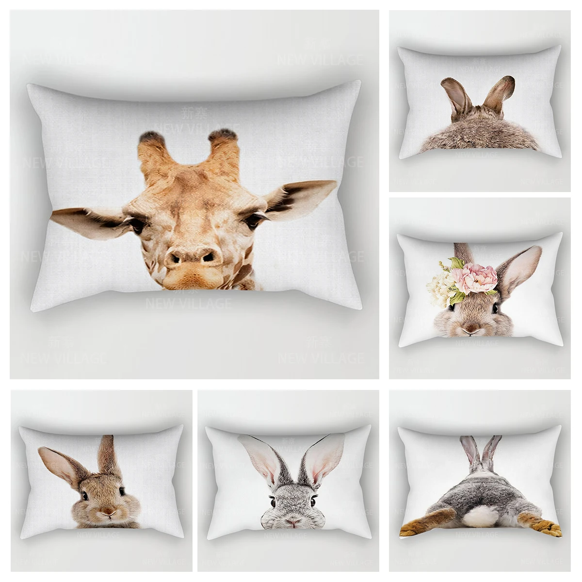 Home decoration Natural and Animal Styles pillow cushion cover Home decor throw pillow covers 30*50 pillowcase 30x50 40x60 50*70