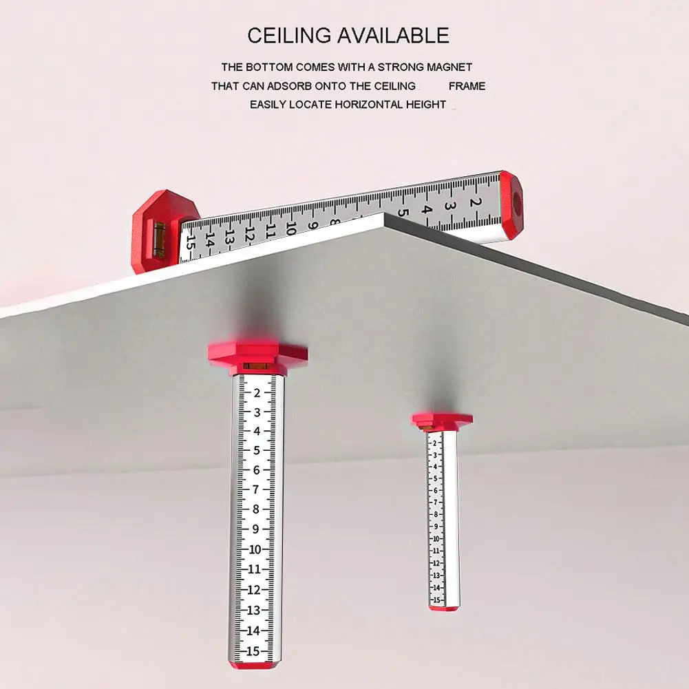 NEW High-end Ceiling Leveling Special Ruler Light Steel Gradienter Artifact Floor Stick Height Equal Ruler Stick Wall Level V5Q6