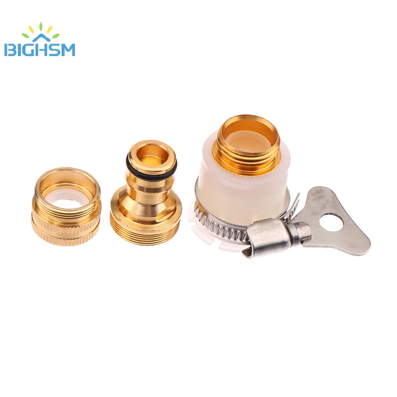 Mixer Tap Connectors To Garden Water Hose Pipe Fitting Faucet Adapter Alloy Plated Copper Universal Joint