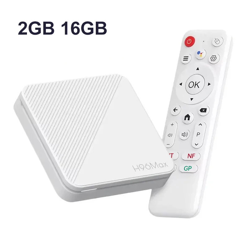 H96 MAX H313 Smart TV Box Android 14 ATV TV Box 4K @ 60fps 100M/LAN Wifi6 BT5.0 Google Voice Assistant Mediaspeler Set Top Box