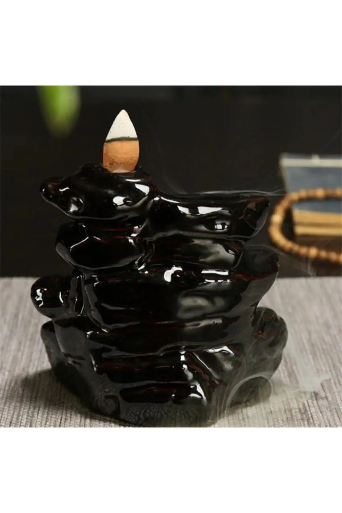 Censer Backflow Mystic Waterfall Incense Holder 5 Pieces Incense Cone Gift Products Decorative Home Office Incense