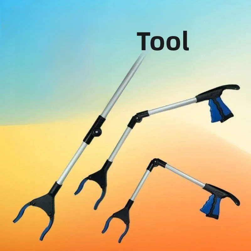 

Foldable Pi up Stis Long Pole Waste Disposal Workers Tool Bending Free Garbage abber Exble Durable Household Clean...