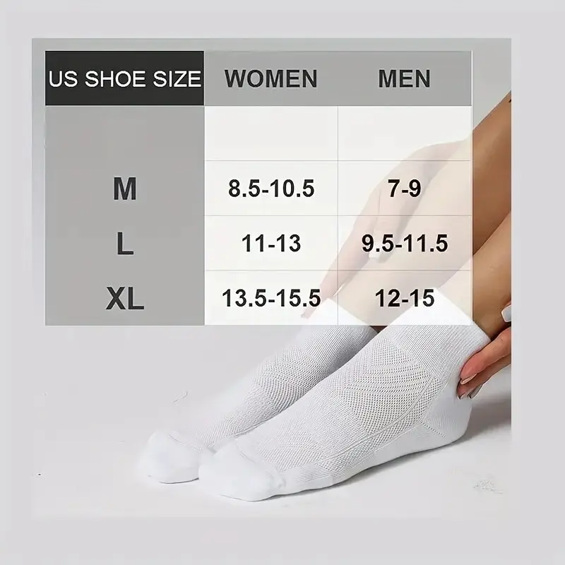 3쌍 남성용 쿠션 운동 양말 - 강화된 발 뒤꿈치와 발가락이 있는 통기성 수분 흡수 러닝 양말