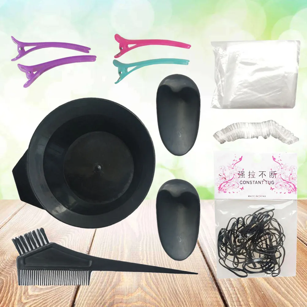 

13Pcs Hair Tinting Kit Complete Coloring Tools Set for Professional Salon Use Washable Bowl Disposable Cape No Hassle Dye