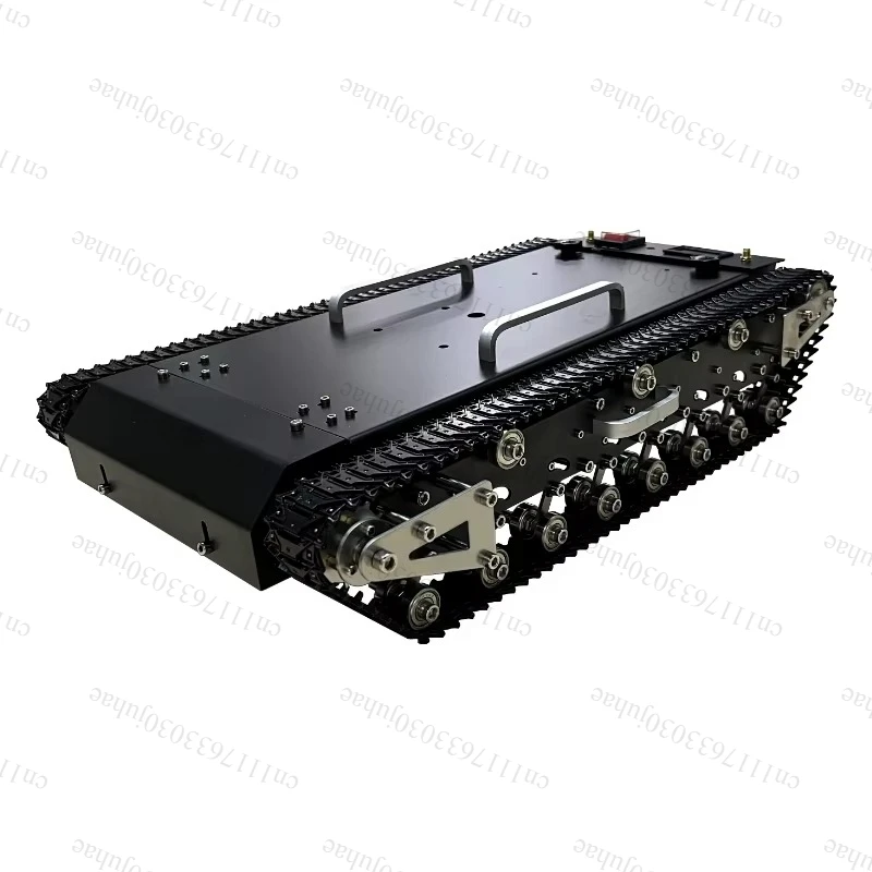 Metal tracked tank chassis outdoor off-road mobile development platform supports secondary development