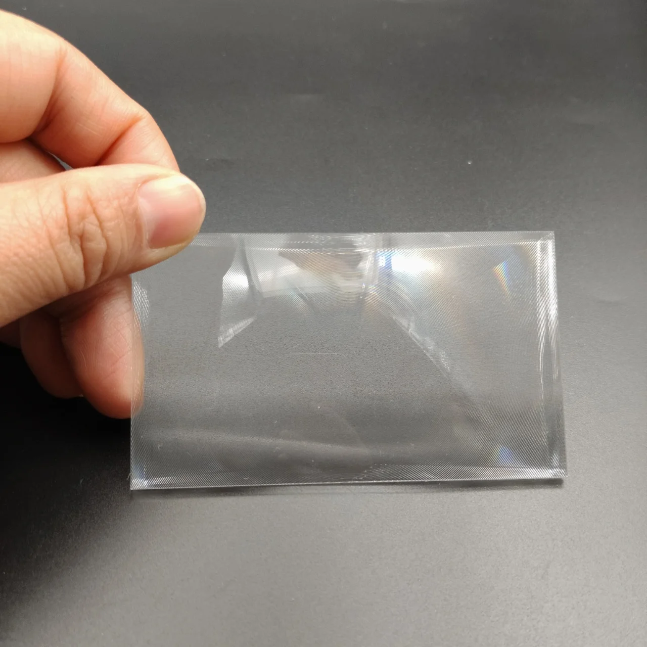 100x70mm PMMA Fresnel Lens Rectangle Concentric Threaded Optical Lens - Book Page Magnifier Projector Magnification Lens