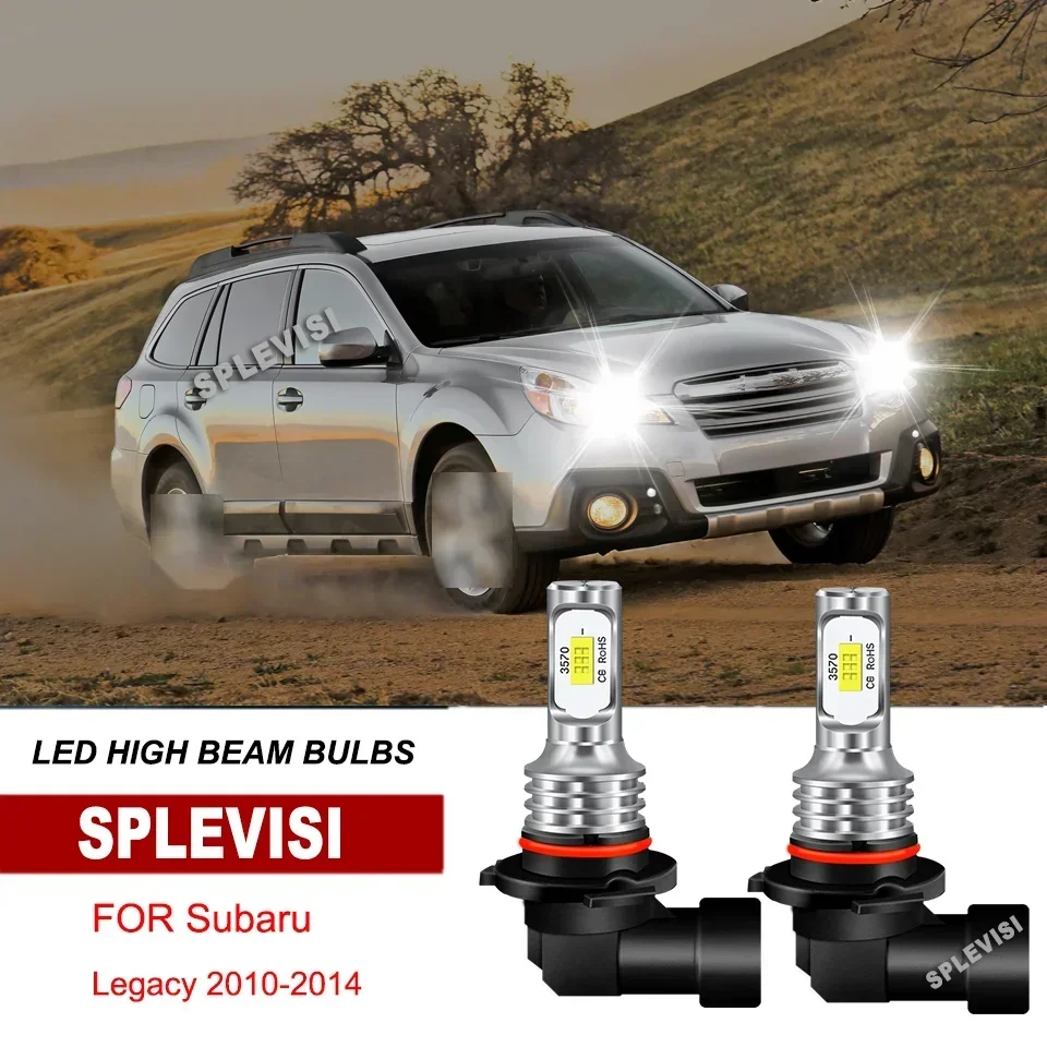 

2x LED Headlight Bulbs High Beam Bulbs IP67 6000K White For Subaru Impreza 2012 2013 2014 Legacy 2010 2011 2012 2013 2014