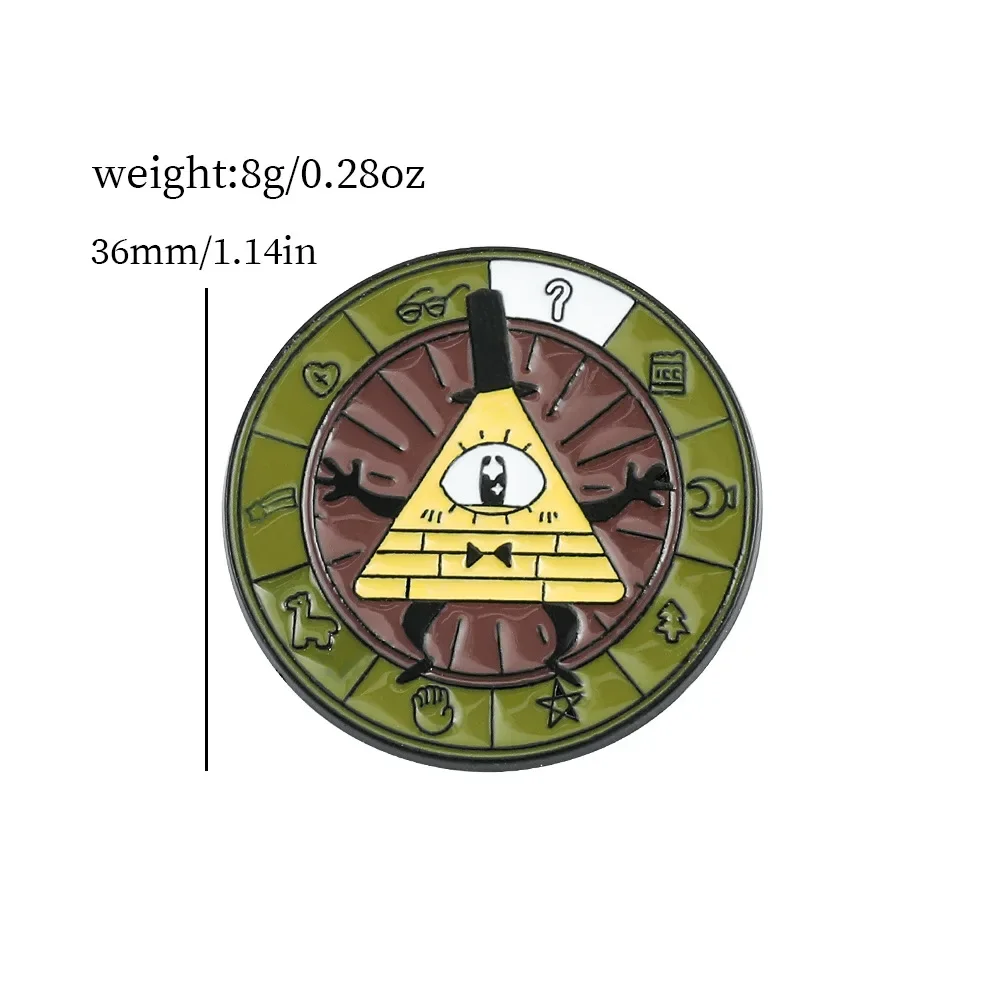 1 مجموعة ديزني أنيمي الجاذبية يقع الشكل المينا دبابيس الكرتون الشكل قحافة مابل الجرونكل ستان ويندي Waddles دبابيس شارات الهدايا #3