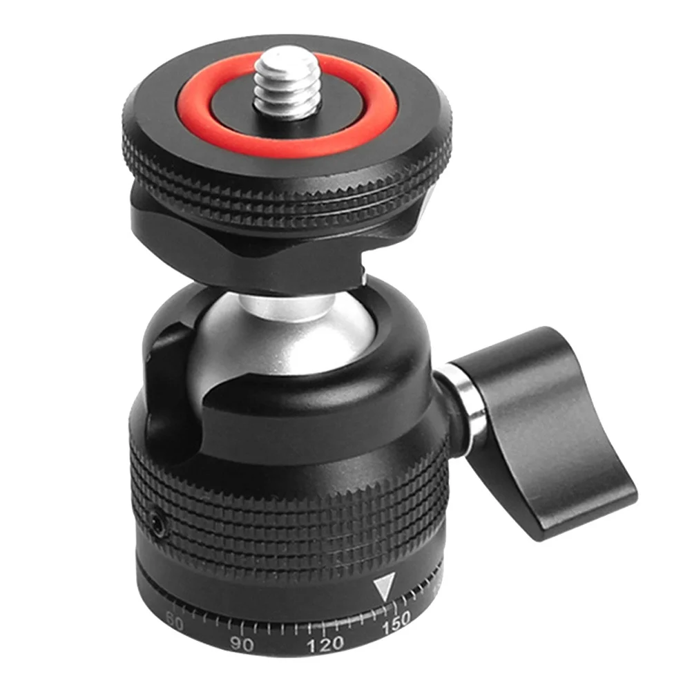 

Universal Ball Head for Tripod 360 Rotating Spherical Head Mount Adapter for Camera Mic Flash Light Portable Tripod Accessories