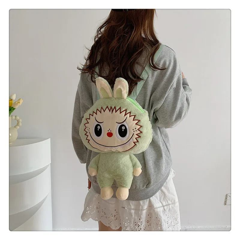 New Hot Selling Rabbit Cartoon Backpack Labubu Big Ear Bag Makeup Bag Student Bag Girl Gift Crossbody Bag Sweet And Lovely Cute