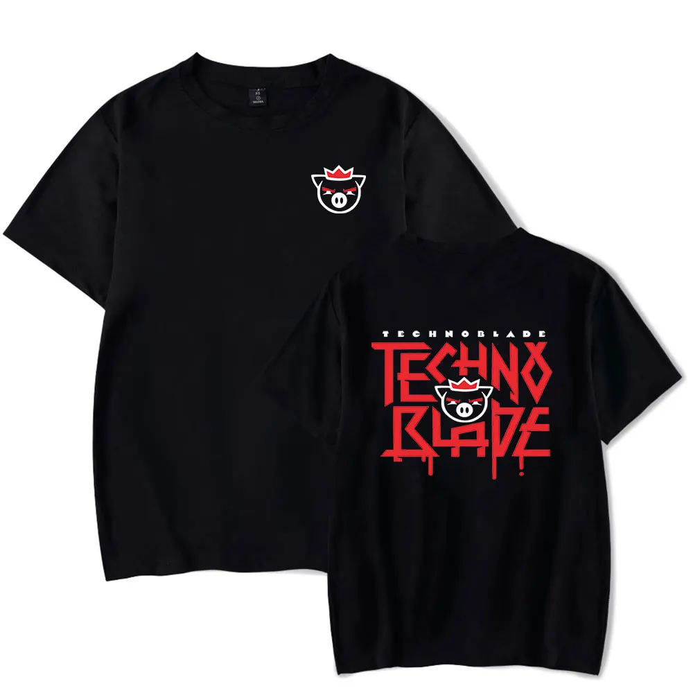 Technoblade T-shirt Dream Team SMP T Shirt Women Men Summer Streetwear Hip Hop Rock Clothes Technoblade Merch Short Sleeve Tee