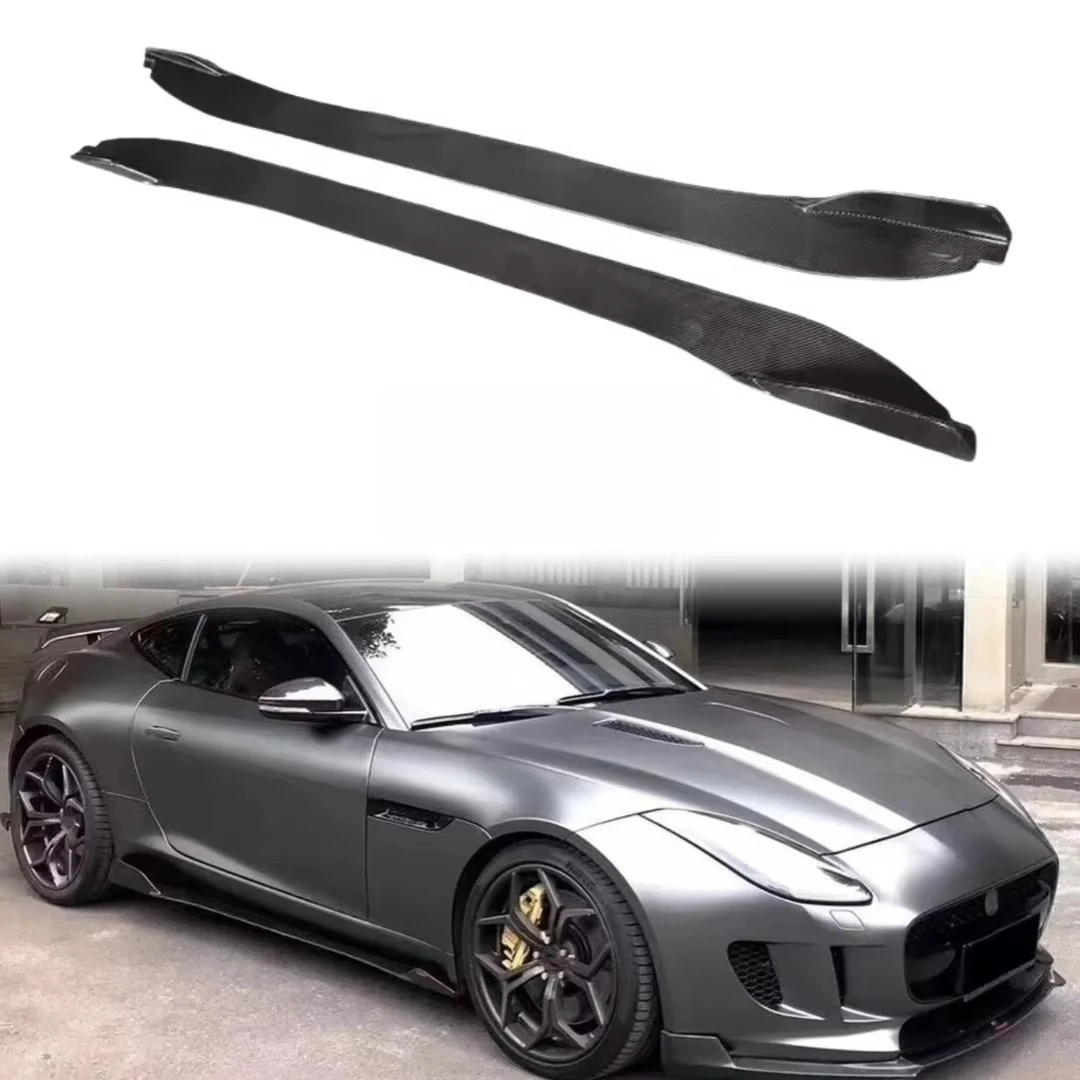 New 2014-2018 for F-Type Carbon Fiber Side Skirt Body Kit Upgrade Car Bumper Decoration Accessories