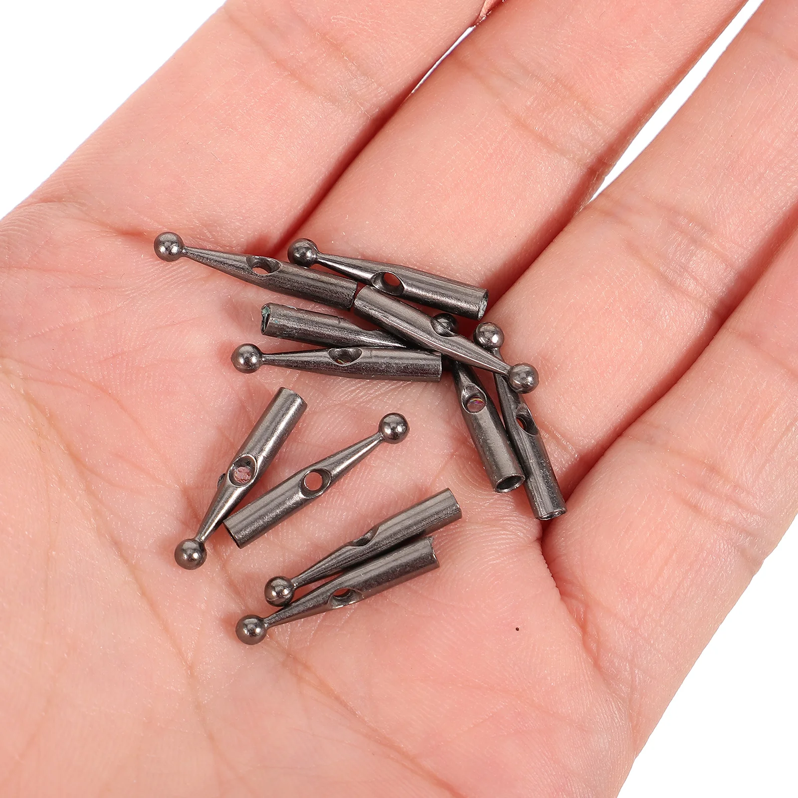 10 Pcs Umbrella Tail Beads Long Handle Repair Parts Accessories Bone Covers Folding Foldable Replacement Component