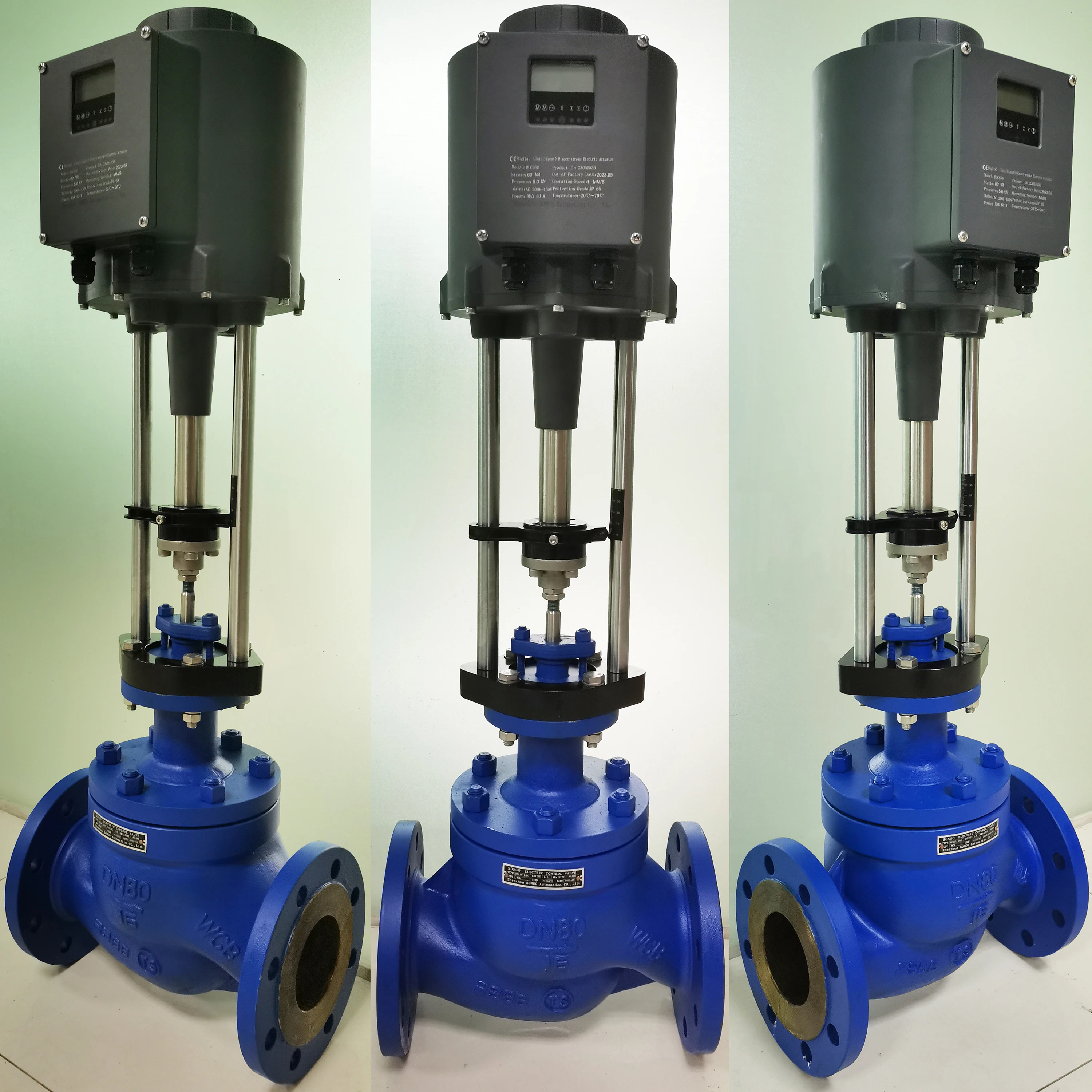 

Carbon Steel Flange End AC220V Regulation Electric Control Valve Electric Single Seat Equal Percentage Modulating Valve