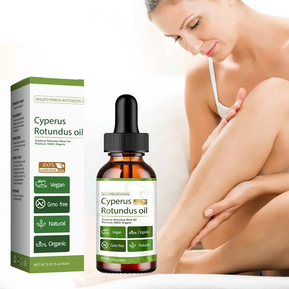 1PCS Naturale Chiperus Rotundus Olio Depilazione Inibitore Pelle Cura Del Corpo Calmante Idratante Liscio Z3N1