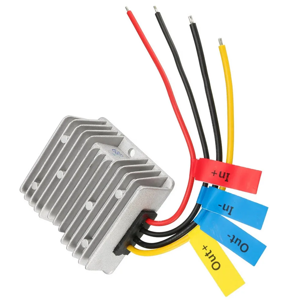 6V 20A Regulator DC-DC Converter For Ships And Yachts Short Circuit Protection Die-cast Aluminum Housing For Golf Carts