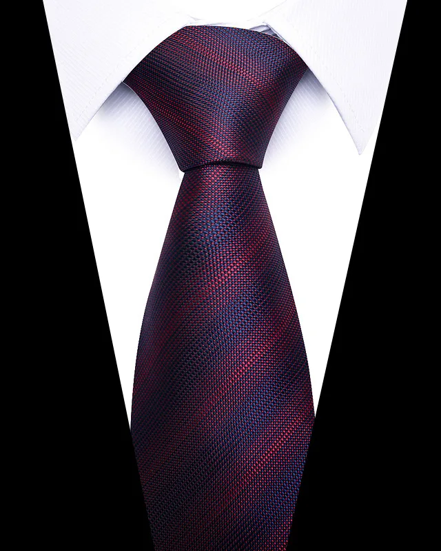Hochwertige Hochzeitskrawatten für Männer, modisch, neuer Stil, blauer Streifendruck, Krawatten, tägliches Büro, Bekleidung, Accessoires, Geschenk für Männer – Detail 14