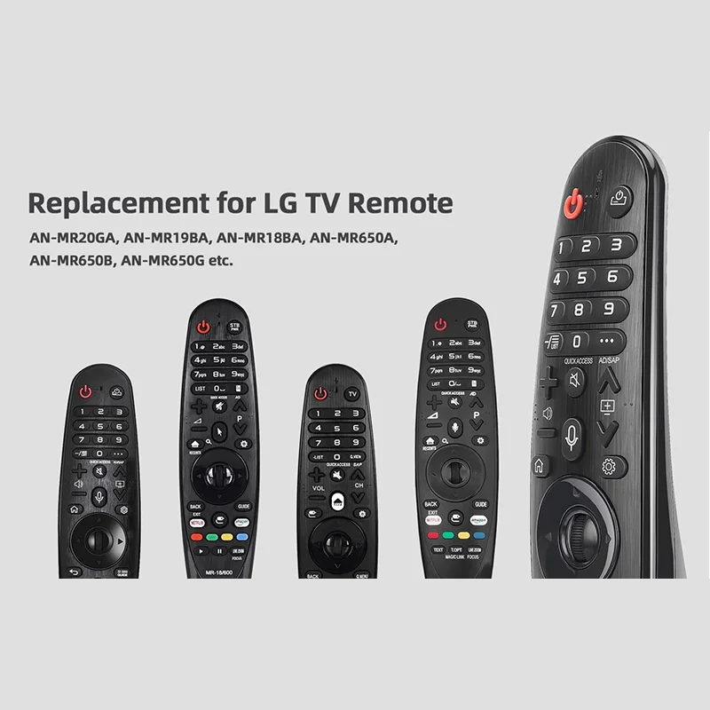 Remote Control for LG TV Magic Voice Remote Control Good Compatibility Models Durable Video Hotkeys for MR19BA MR650A MR18BA