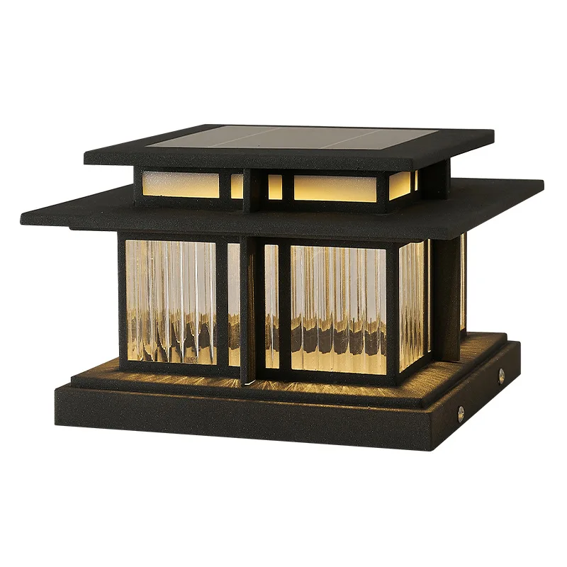 

Solar villa wall gate pillar light outdoor waterproof courtyard wall headlight