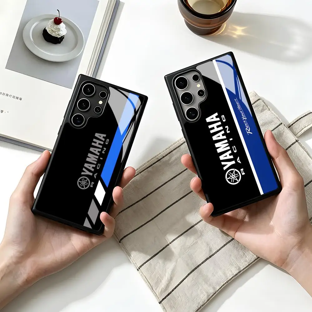 Etui na telefon w stylu motocykla Y-YamAhaE-S do SAMSUNG S26 25 24 S22 S20 ULTRA S21 S30 23 Note5 S8 Plus S9 S10E Lite PC+TPU Funda
