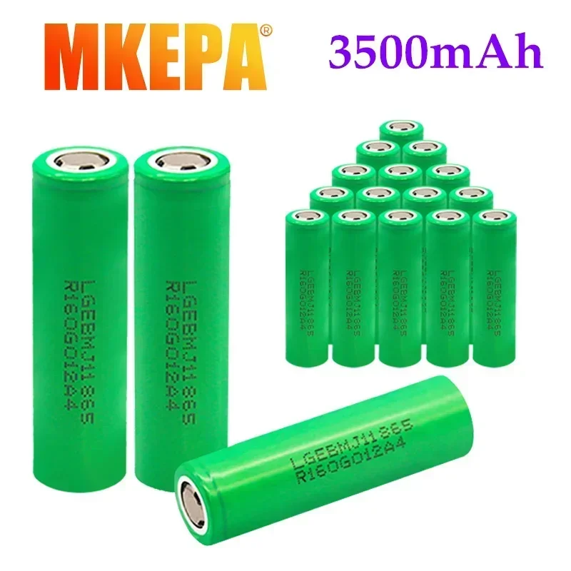 mkepa 18650 batterie  MJ1 3.7V 3500mAh 25A lithium - ion de haute puissance dorigine outil electrique INR Sufficient capacity