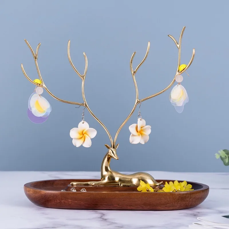 

Metal Jewellery Display Stand Large Jewelry Organizer Holder Women Ring Bracelet Show Shelf Earrings Necklace Storage Rack Gift