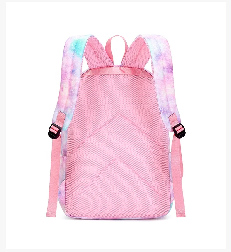 Mochila escolar de colores para niños, niñas y adolescentes con bolsa de almuerzo, mochila de viaje, Juego de 3 unidades