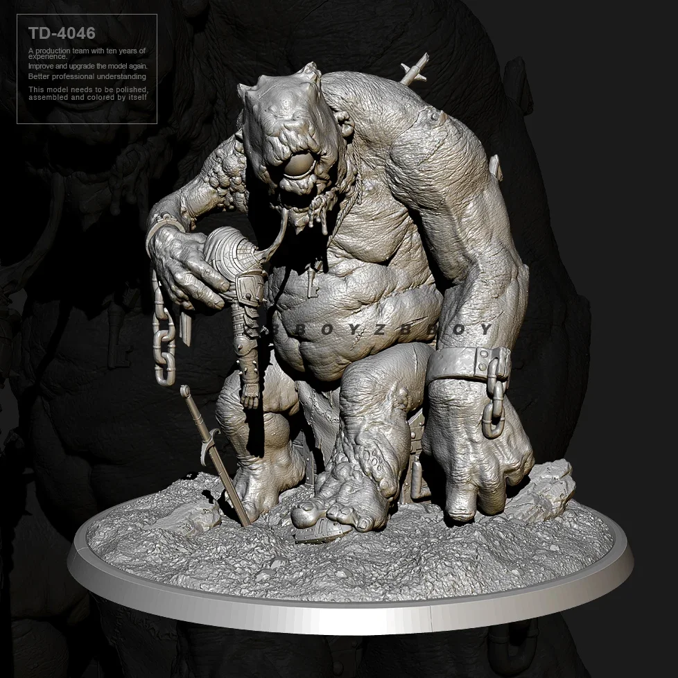 

55mm 75mm Resin model kits figure colorless and self-assembled TD-4046
