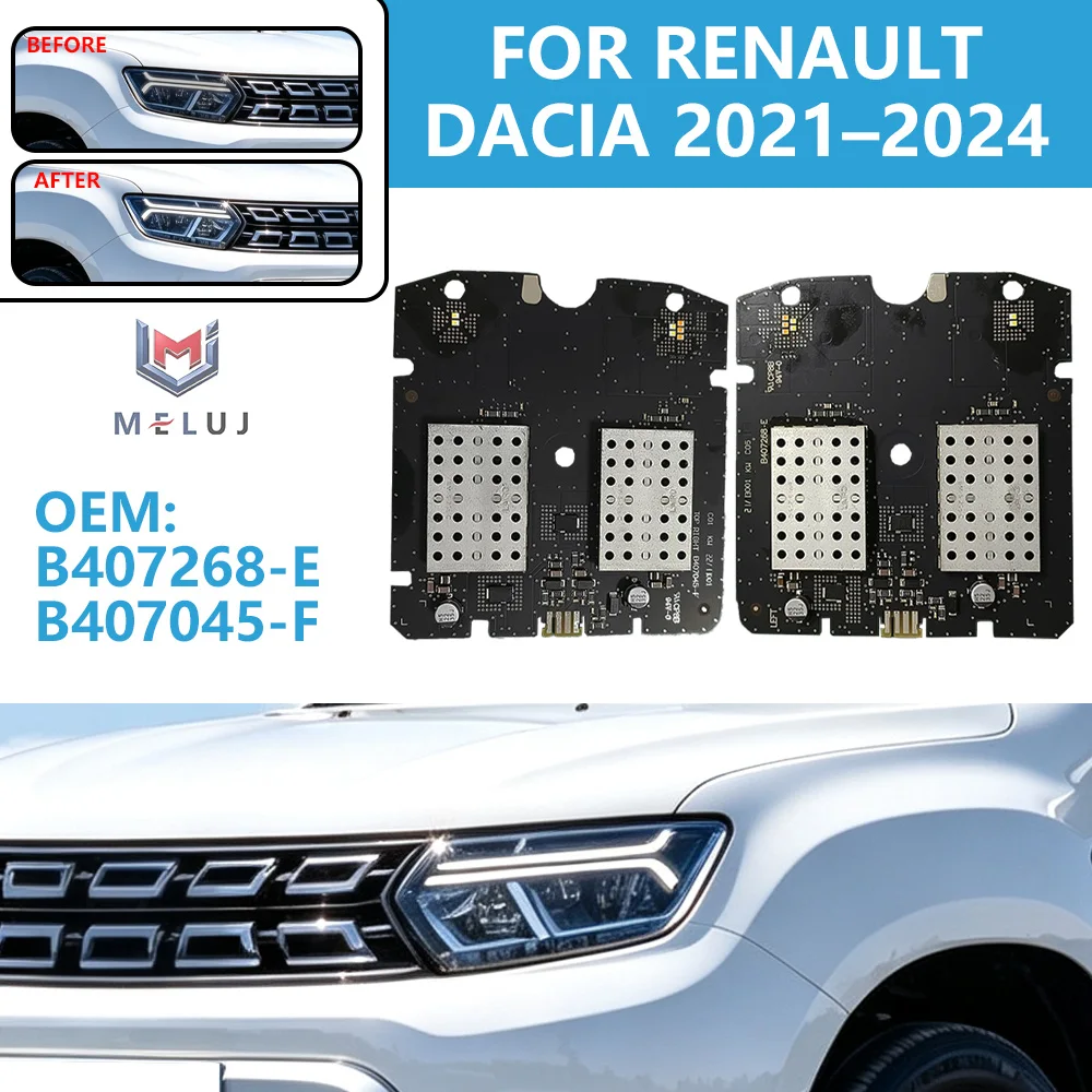 B407268-E B407045-F Turn Signal Drive Module For Renault Dacia 2021-2024 Headlight Controller DRL Turn Signal Drive Module Part